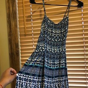 Hollister Blue and White Romper